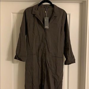 Eileen Fisher linen shirt dress